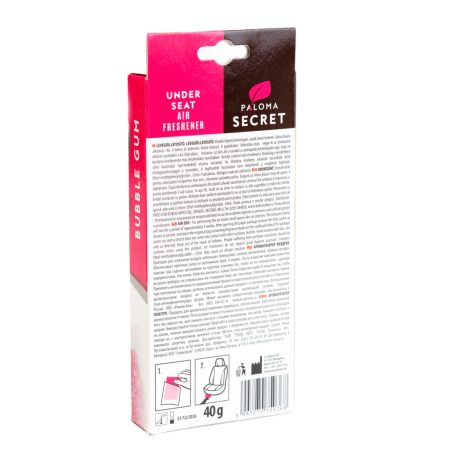 Illatosító - Paloma Secret - Under seat -  Bubble gum - 40 g