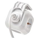 Hosszabbító - kocka 1,9 m / 4 aljzat / fehér / PVC / USB / 1,5 mm2