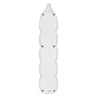 Hosszabbító 1,5 m / 5 aljzat / fehér / PVC / 1 mm2