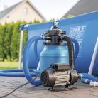 Kültéri kábeldob 50 m / 4 aljzat / fekete / gumi / 230 V / 1,5 mm2