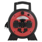 Fagyásálló kábeldob 20 m / 3 aljzat / kék / PVC / 230 V / 1,5 mm2