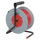 Kábeldob 25 m / 4 aljzat / piros / PVC / 230 V / 1,5 mm2