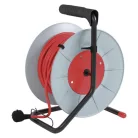 Kábeldob 25 m / 4 aljzat / piros / PVC / 230 V / 1,5 mm2