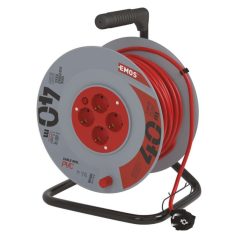   Kábeldob 40 m / 4 aljzat / narancssárga / PVC / 230 V / 1,5 mm2