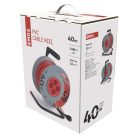 Kábeldob 40 m / 4 aljzat / narancssárga / PVC / 230 V / 1,5 mm2