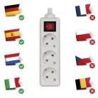 EMOS Elosztó (hosszabbító) vez nélk 3 aljzat kapcsolható