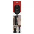 Hosszabbító kábel 1,5 m/3 aljzat/kapcsoló/asztalra szerelhető/USB/fekete/PVC/1,5 mm2