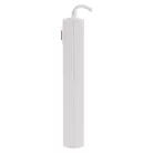 Hosszabbító 2 m / 3 aljzat / kapcsolós / fehér / 1× USB-A + 1× USB-C  / 1,5 mm2
