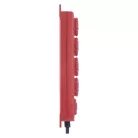 Hosszabbító 10 m / 4 aljzat / kapcsolós / fekete-piros / gumi-neoprén / 1,5 mm2