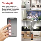 GoSmart hosszabbító 2 m / 4 aljzat / kapcsolós / USB / fehér-fekete / PVC / 1,5 mm2