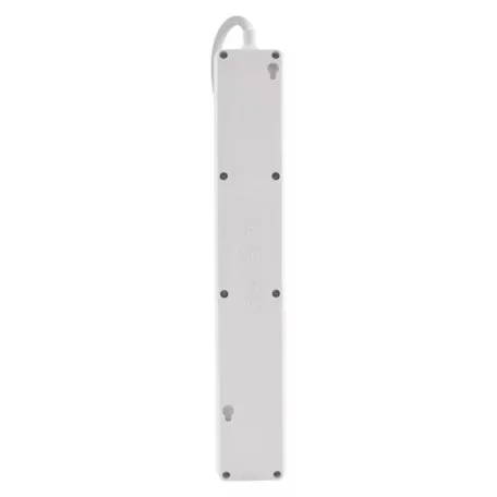 Hosszabbító 3 m / 5 aljzat / kapcsolós / fehér / 1× USB-A + 1× USB-C  / 1,5 mm2