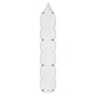 Hosszabbító 5 m / 5 aljzat / kapcsolós / fehér / PVC / 1,5 mm2