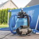 Kültéri kábeldob 25 m / 4 aljzat / fekete / gumi-neoprén / 230V / 1,5 mm2