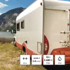 Kültéri kábeldob 50 m / 4 aljzat / fekete / gumi-neoprén / 230V / 1,5 mm2