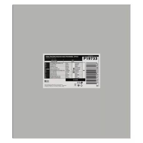 Kültéri kábeldob 33 m / 3 aljzat / fekete / gumi / 230V/400V / 2,5 mm2