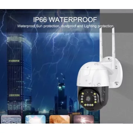 Pro vision Onvif P20 Wifi IP Kültéri Térfigyelő Kamera Full HD 1080p, új típus megfigyelő biztonsági készlet 2 antennás 2MP  V380PRO app.