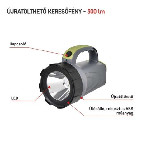 EMOS Akkumulátoros LED lámpa 300lm