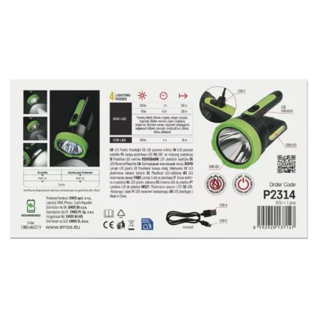 EMOS Akkumulátoros LED lámpa 210 lm, 1 800 mAh