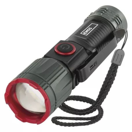 EMOS LED tölthető fém zseblámpa 300 lm, 700 mAh