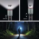 EMOS LED tölthető fém zseblámpa 300 lm, 700 mAh