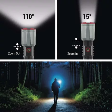 EMOS LED tölthető fém zseblámpa 3000 lm, 5000 mAh