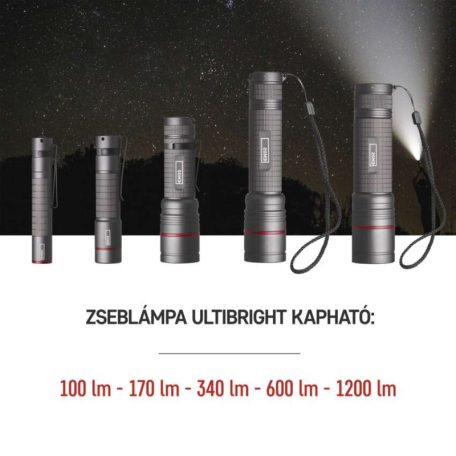 EMOS ULTIBRIGHT 50 CREE LED fém zseblámpa, 100lm