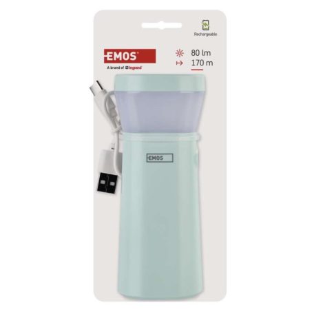 LED-es újratölthető zseblámpa, 80 lm, 800 mAh