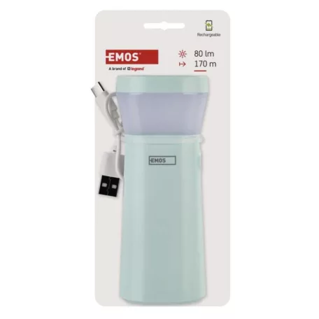 LED-es újratölthető zseblámpa, 80 lm, 800 mAh