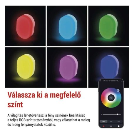 GoSmart PIR érzékelő (mozgásérzékelő) éjjeli fénnyel, WiFi