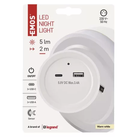 EMOS LED éjjeli fény fotoszenzorral