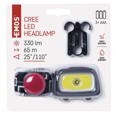 EMOS CREE+COB LED Fejlámpa 330 lm