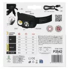 EMOS COB LED Fejlámpa tölthető P3542, 500lm, 130m, Li-pol 1200mAh
