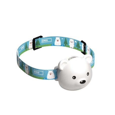 EMOS LED Fejlámpa tölthető medve 80 lm, Li-Pol 500 mAh