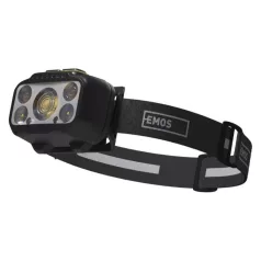   EMOS LED Fejlámpa tölthető P3546, 550 lm, 110 m, Li-Pol 1000 mAh / 3× AAA