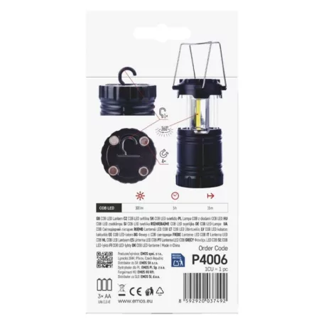 EMOS COB LED kempinglámpa 330lm