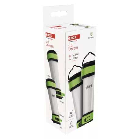 SMD LED+LED kempinglámpa P4009, 360 lm, Li-Pol 4000 mAh