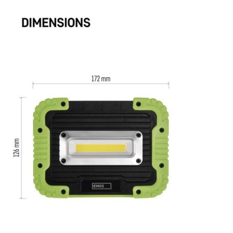 EMOS Akkumulátoros COB LED lámpa 5W 600lm