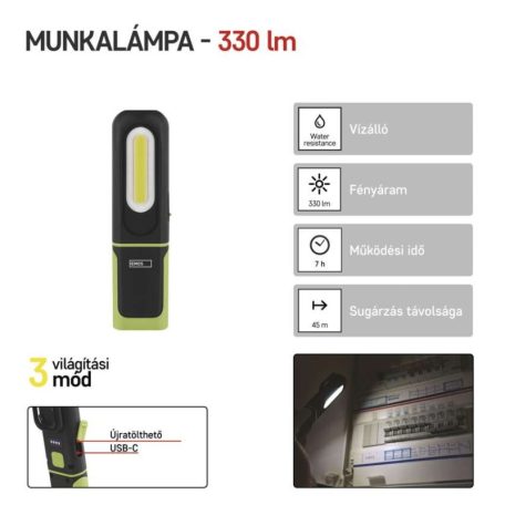EMOS AKKUMULÁTOROS LED LÁMPA P4537, 330 lm, 1200mAh