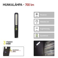   EMOS AKKUMULÁTOROS LED LÁMPA SMD LED + LED, P4538, 700 lm, 1200mAh