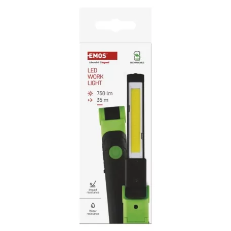 COB LED újratölthető zseblámpa P4540, 750 lm, 2000 mAh