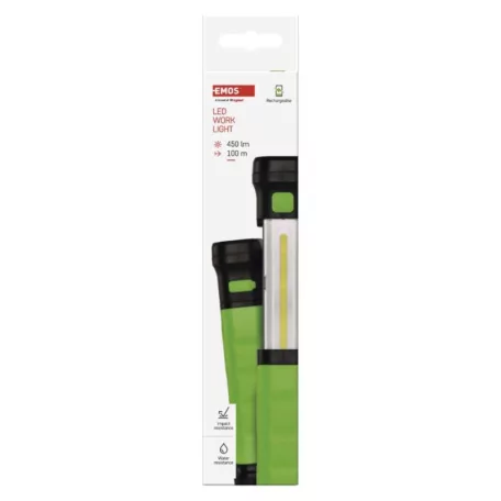 COB LED újratölthető zseblámpa P4541, 450 lm, 2000 mAh