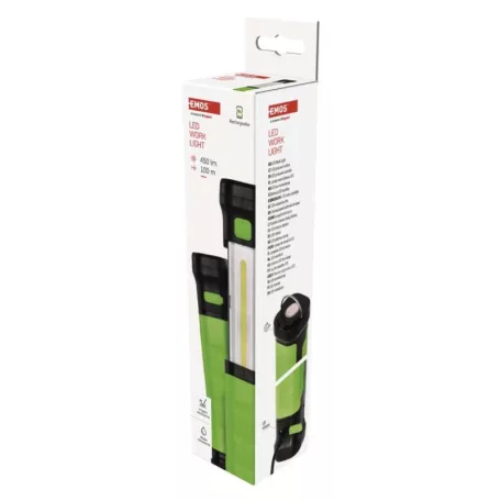 COB LED újratölthető zseblámpa P4541, 450 lm, 2000 mAh