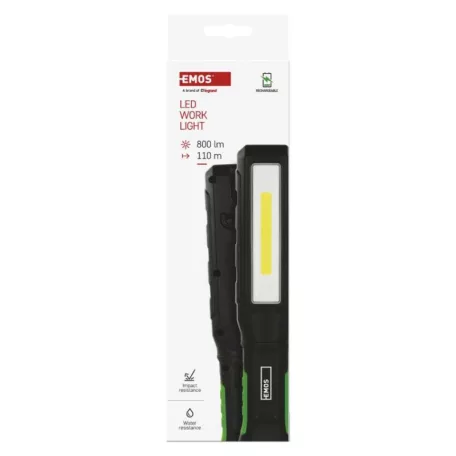 COB LED+LED újratölthető zseblámpa P4544, 800 lm, 2000 mAh