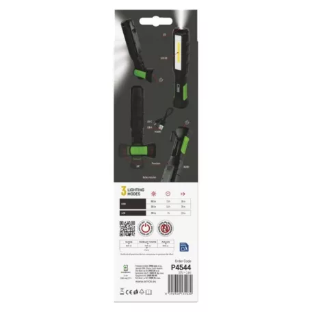 COB LED+LED újratölthető zseblámpa P4544, 800 lm, 2000 mAh