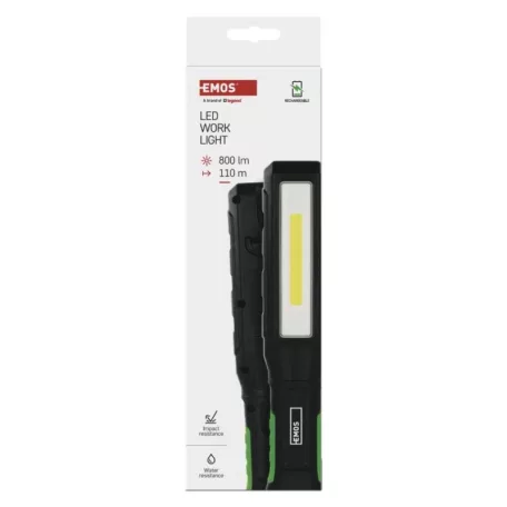 COB LED+LED újratölthető zseblámpa P4544, 800 lm, 2000 mAh