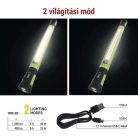 COB LED újratölthető zseblámpa P4545, 1000 lm, 2600 mAh