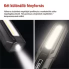 COB LED+LED újratölthető zseblámpa P4546, 500 lm, 2000 mAh