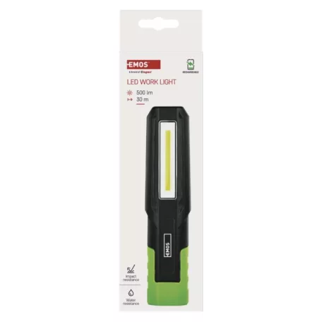COB LED+LED újratölthető zseblámpa P4546, 500 lm, 2000 mAh