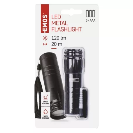 EMOS COB LED zseblámpa 3W 120 lm 3xAAA