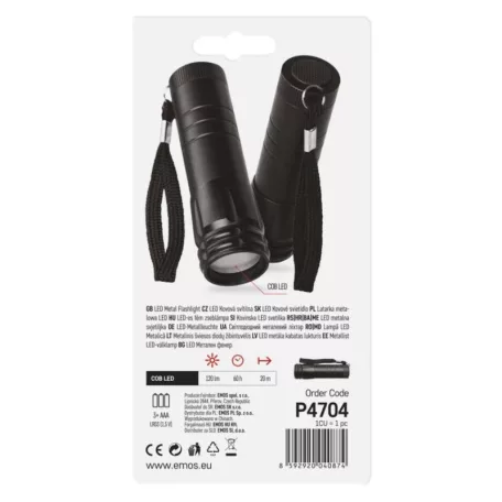 EMOS COB LED zseblámpa 3W 120 lm 3xAAA